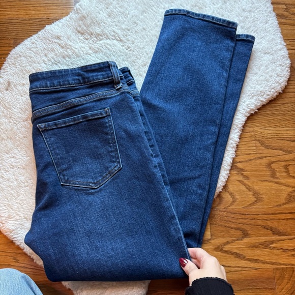 Quince Bella Stretch Straight Jeans in Dark Wash - Picture 9 of 13